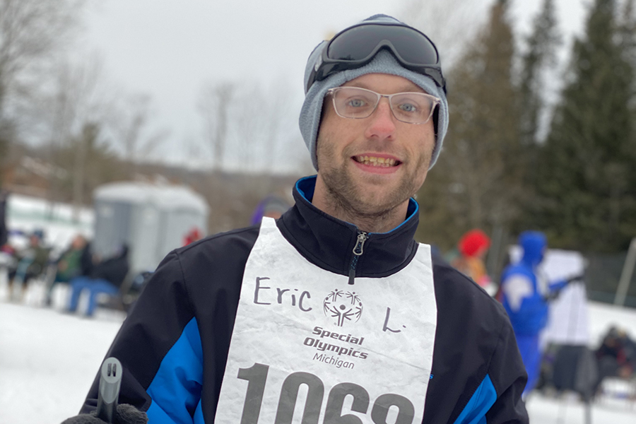 Special Olympics Michigan athlete Eric Lemmon