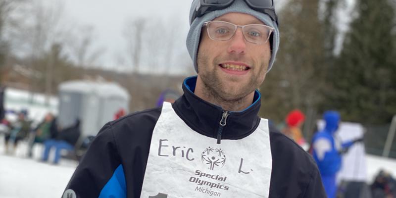 Special Olympics Michigan athlete Eric Lemmon